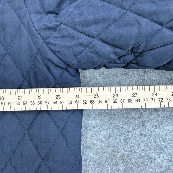 ABITALE Men's Quilted Puffer Jacket, Lined Collared 2 Pockets Italy Gray Blue 45 - Picture 9 of 11